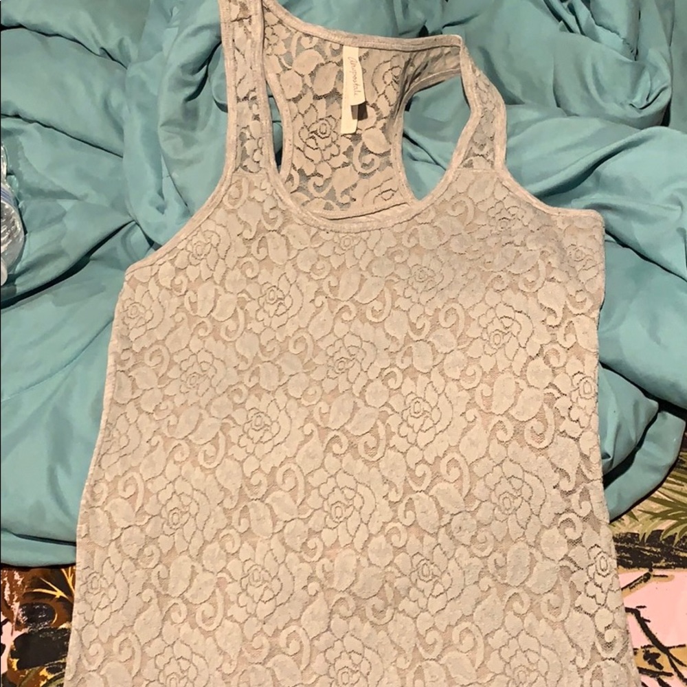 Lace tank top